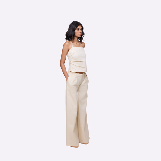 Tailored Wide Leg Trousers
