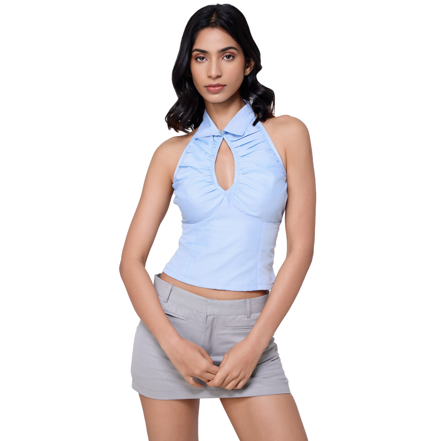 Ruched Halter Top
